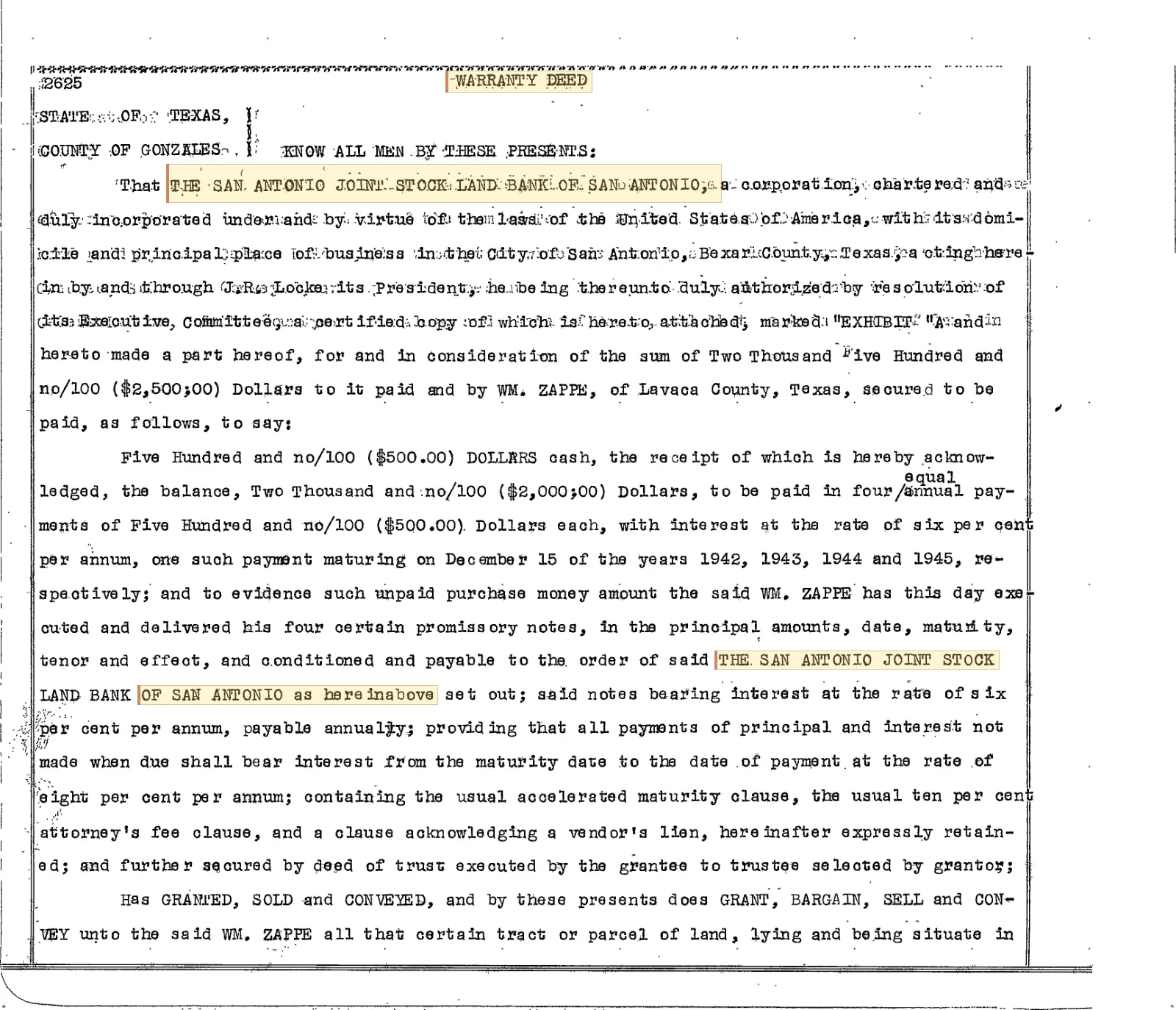 The San Antonio And Aransas Pass Railway Company - Recorded Warranty Deed (Vol. 197, Page 80)